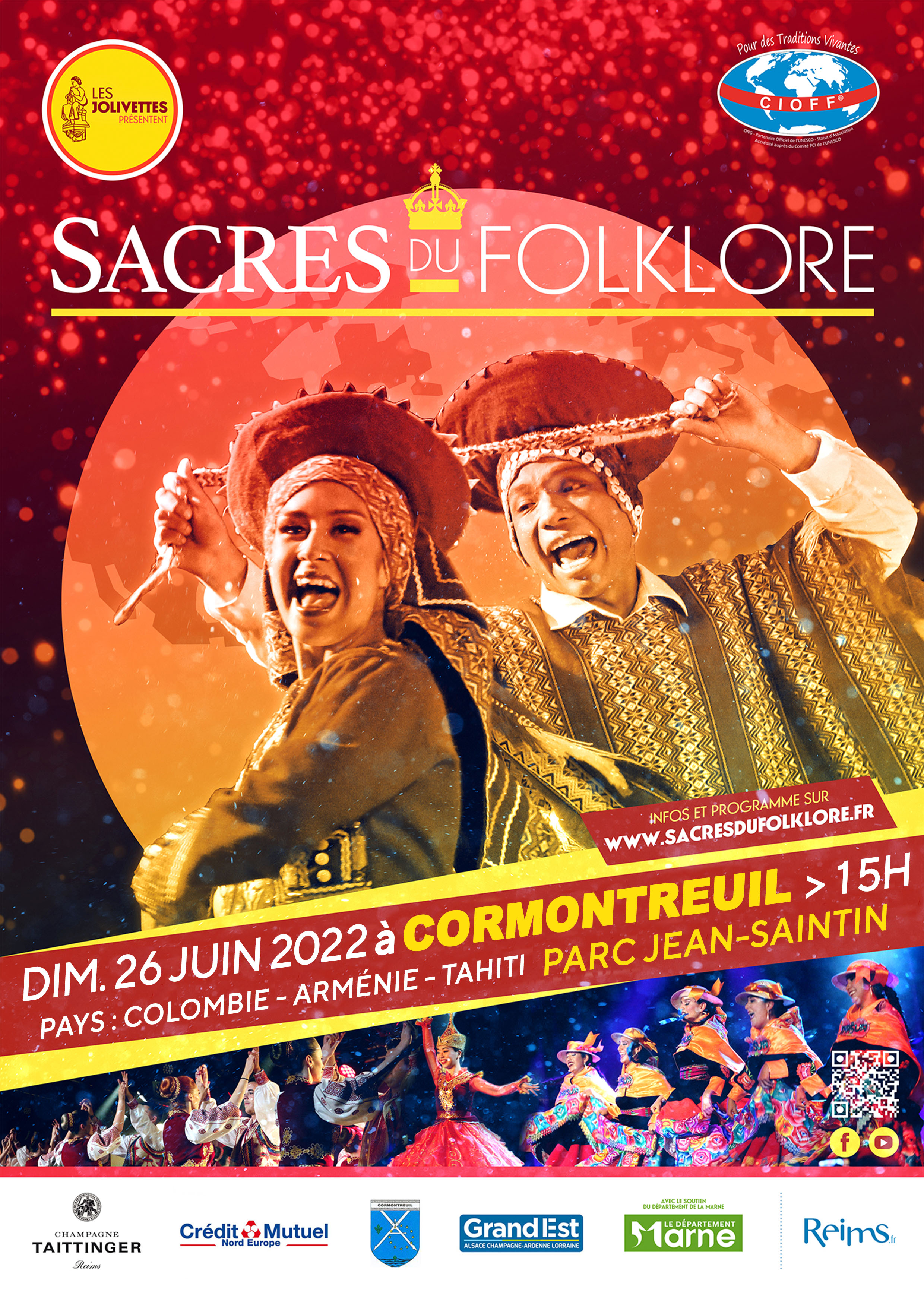 Affiche des Sacres du folklore 2022